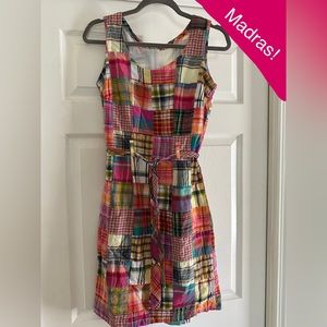 Madras dress 100% cotton